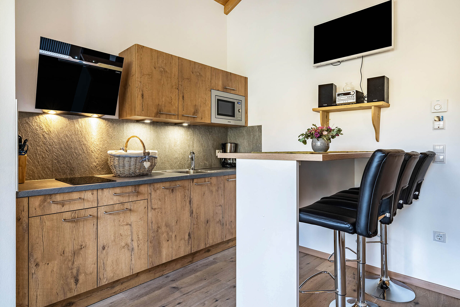 Kitchen in the apartment