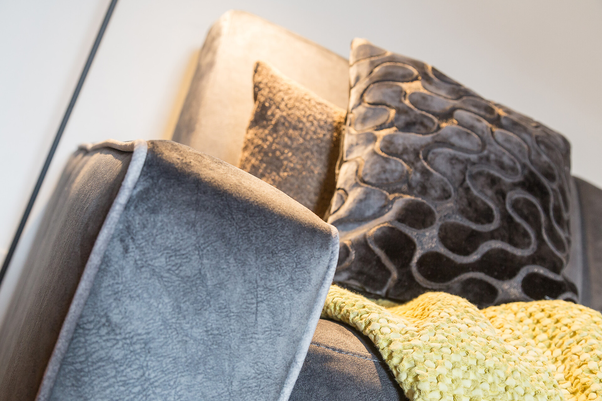 Comfortable sofa bed with a boxspring matress