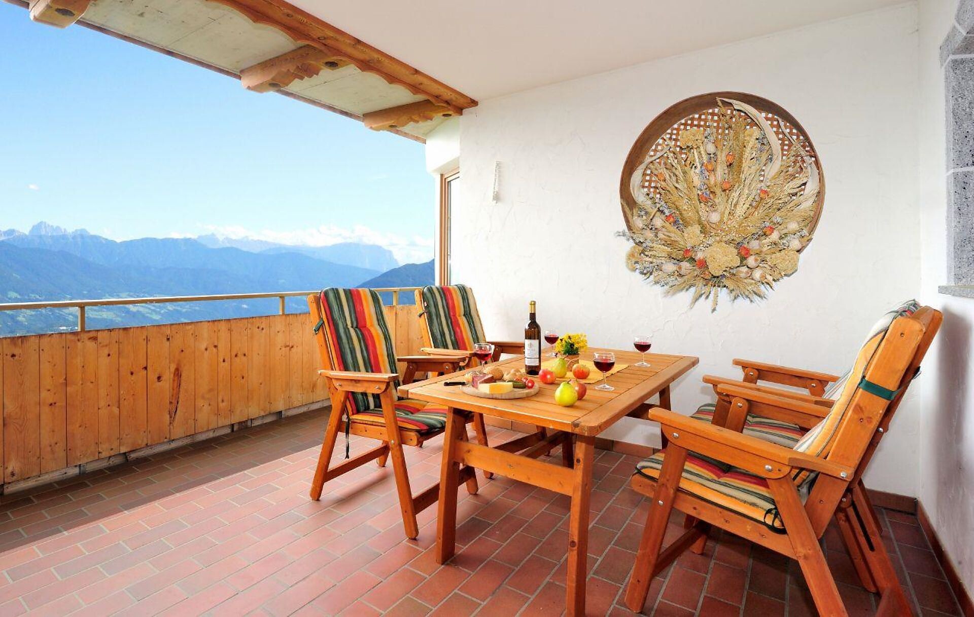 Balkonterrasse der Wohnung Sonnenseite