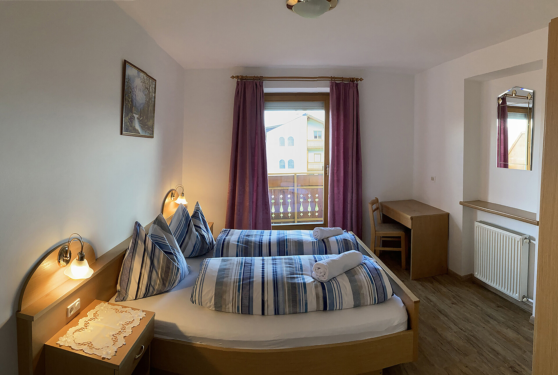 Appartement 2: Doppelbettzimmer