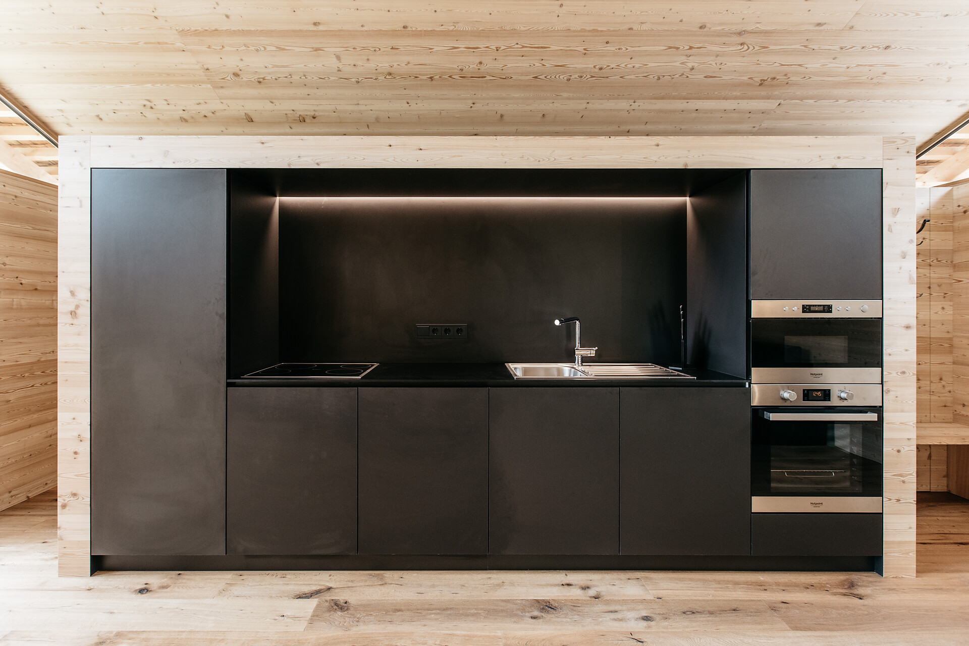 Kitchen and living room