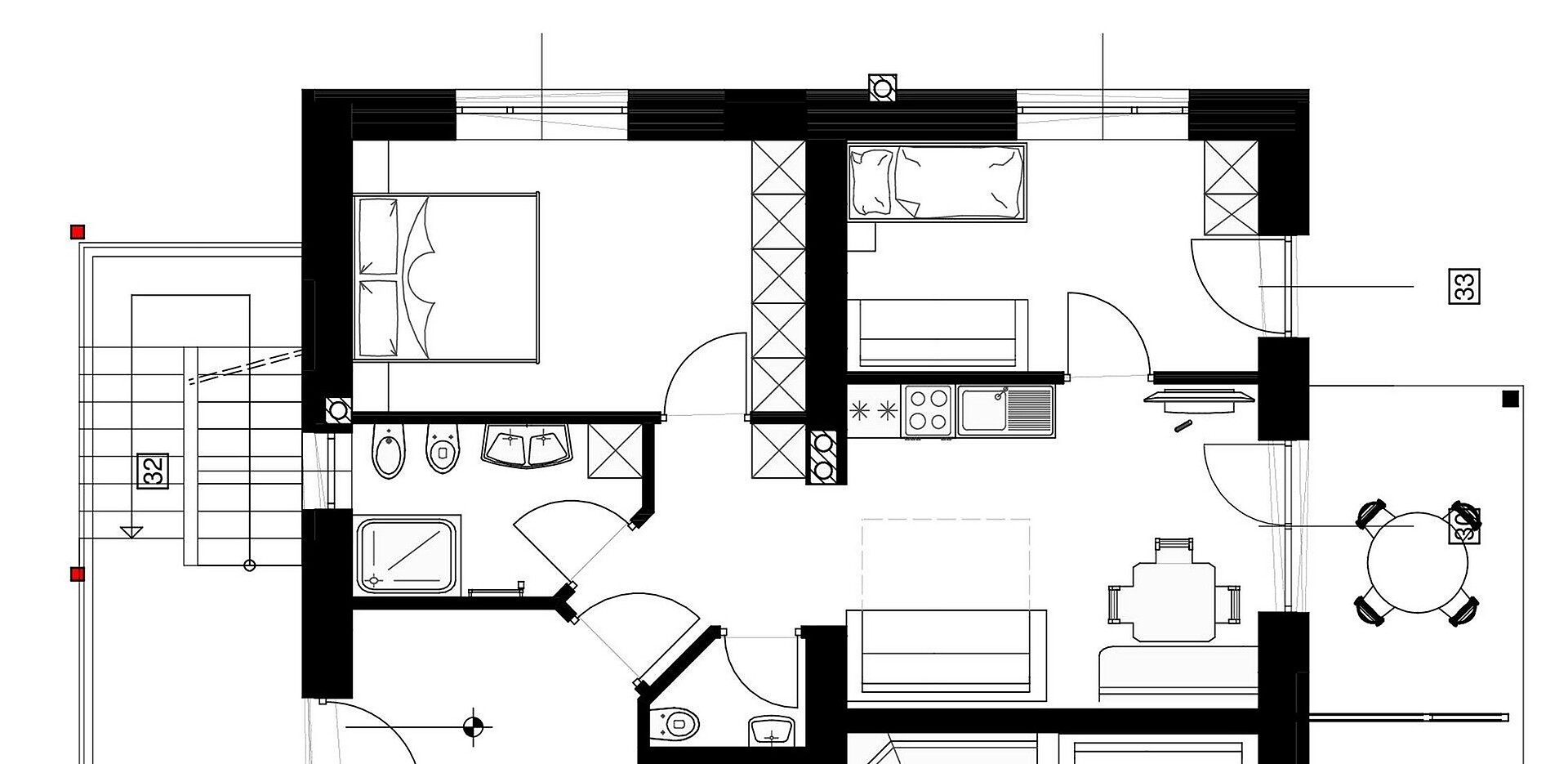 Wohnung 3 Zinnen süd ost