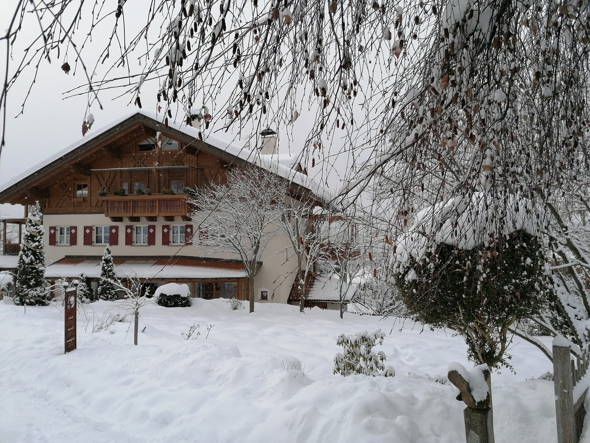 Winter in Vöran in South Tyrol, Ferienwohnung Alber Edith