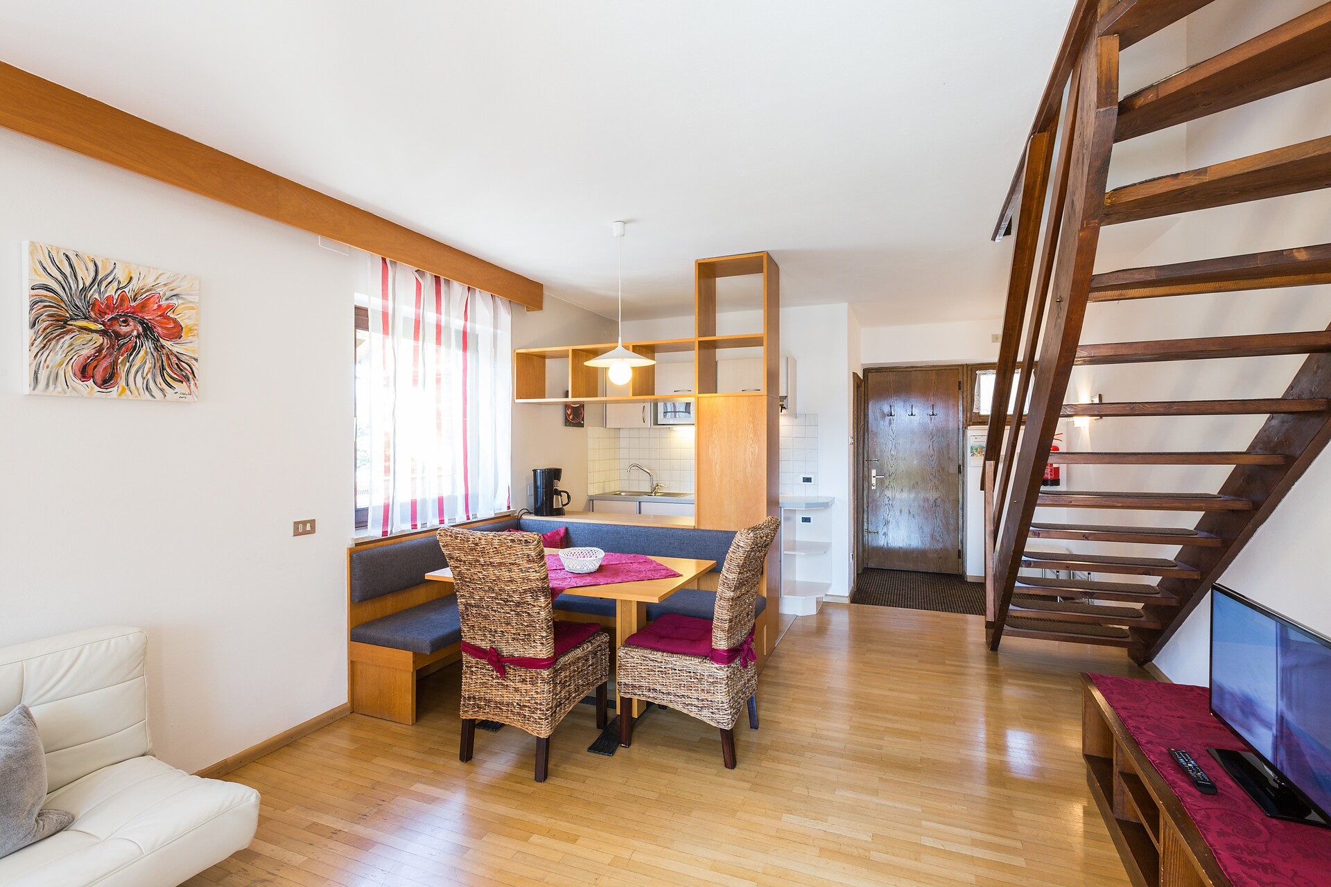 Kitchen and living room