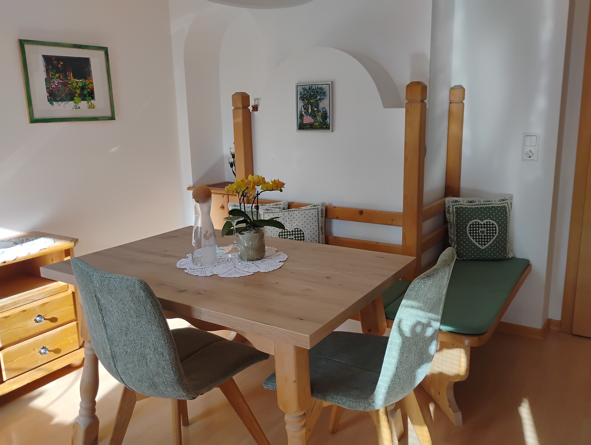 Wohnraum mit Stubenofen