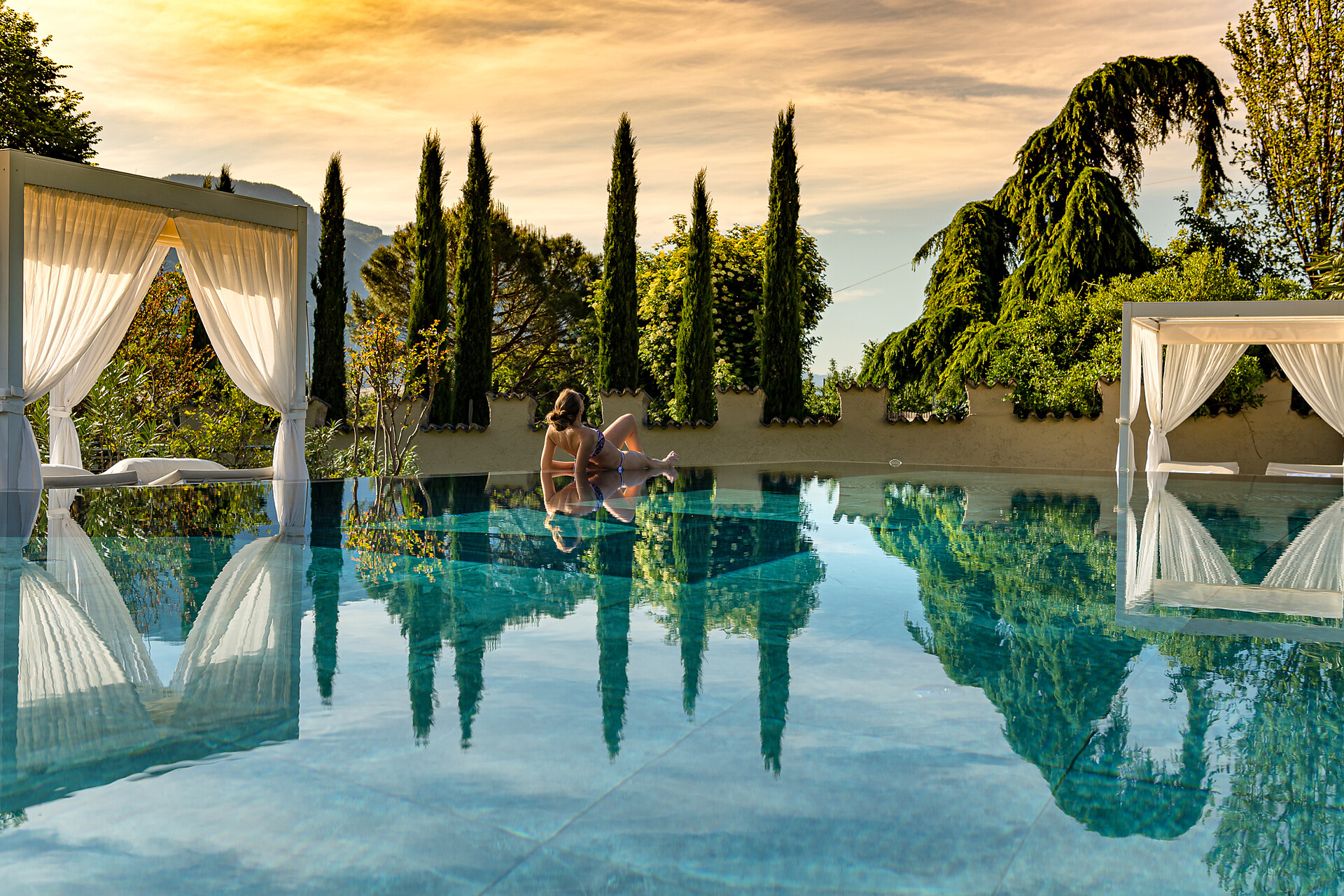 4 Sterne Hotel in Algund bei Meran | Romantischer beheizter Infinity