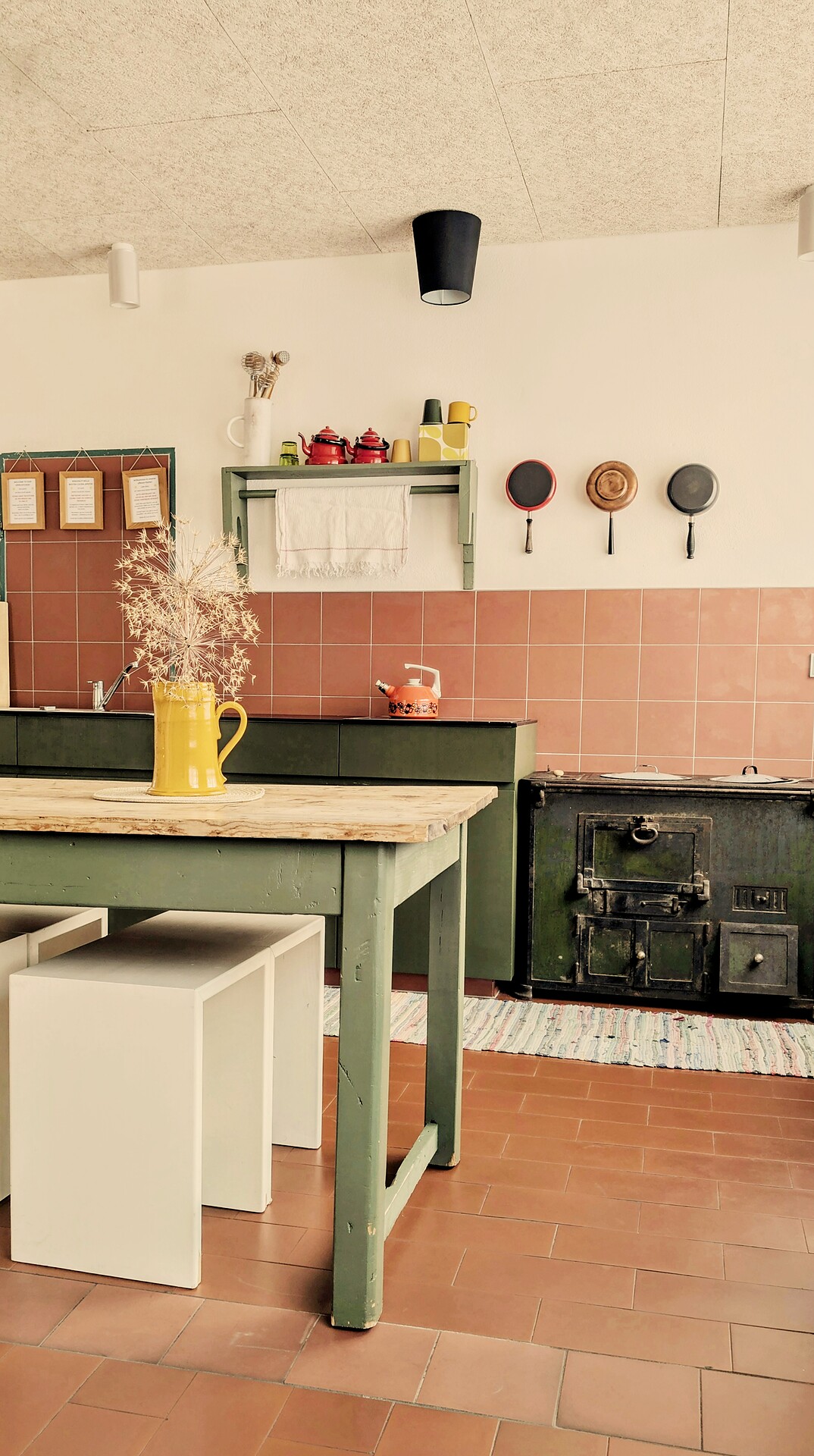 The open kitchen of the FinKa in the village of Mals, in Upper Vinschgau (South Tyrol), offers guest