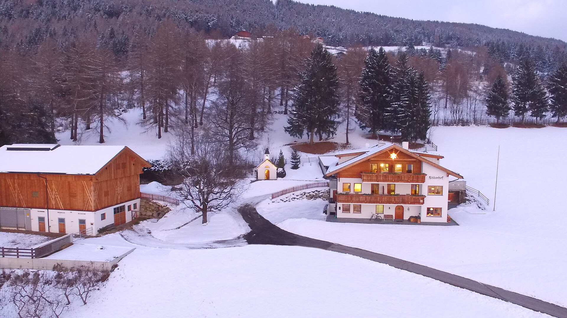 Felderhof in winter