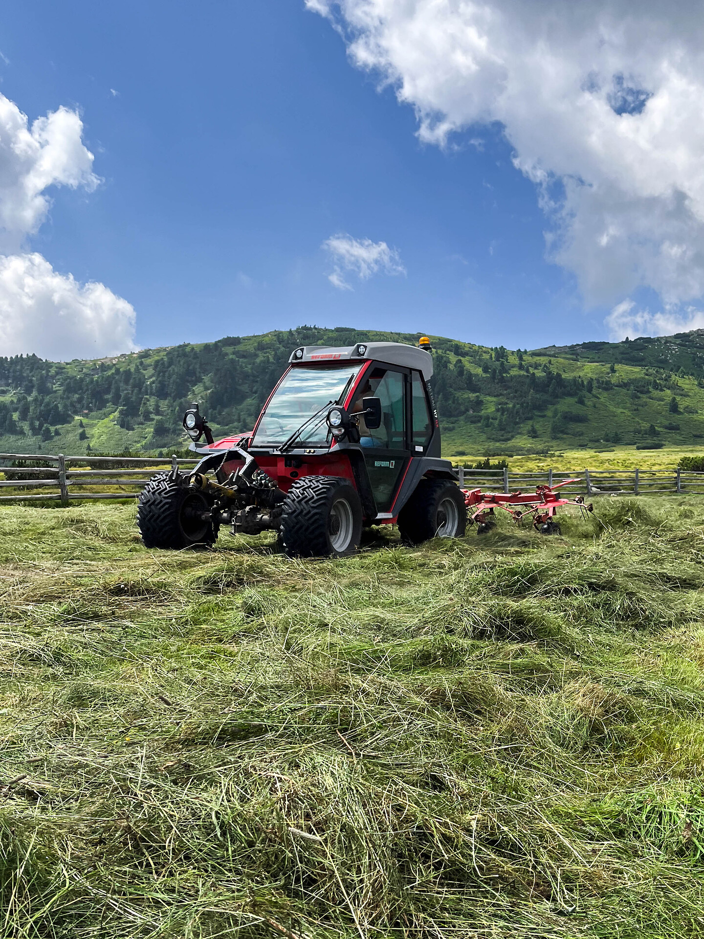 Heuarbeiten auf unserer Alm