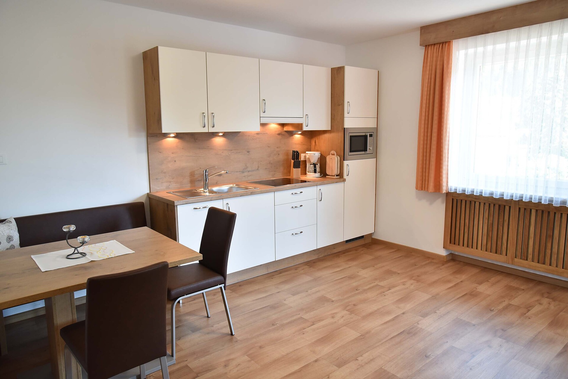Kitchen and living room