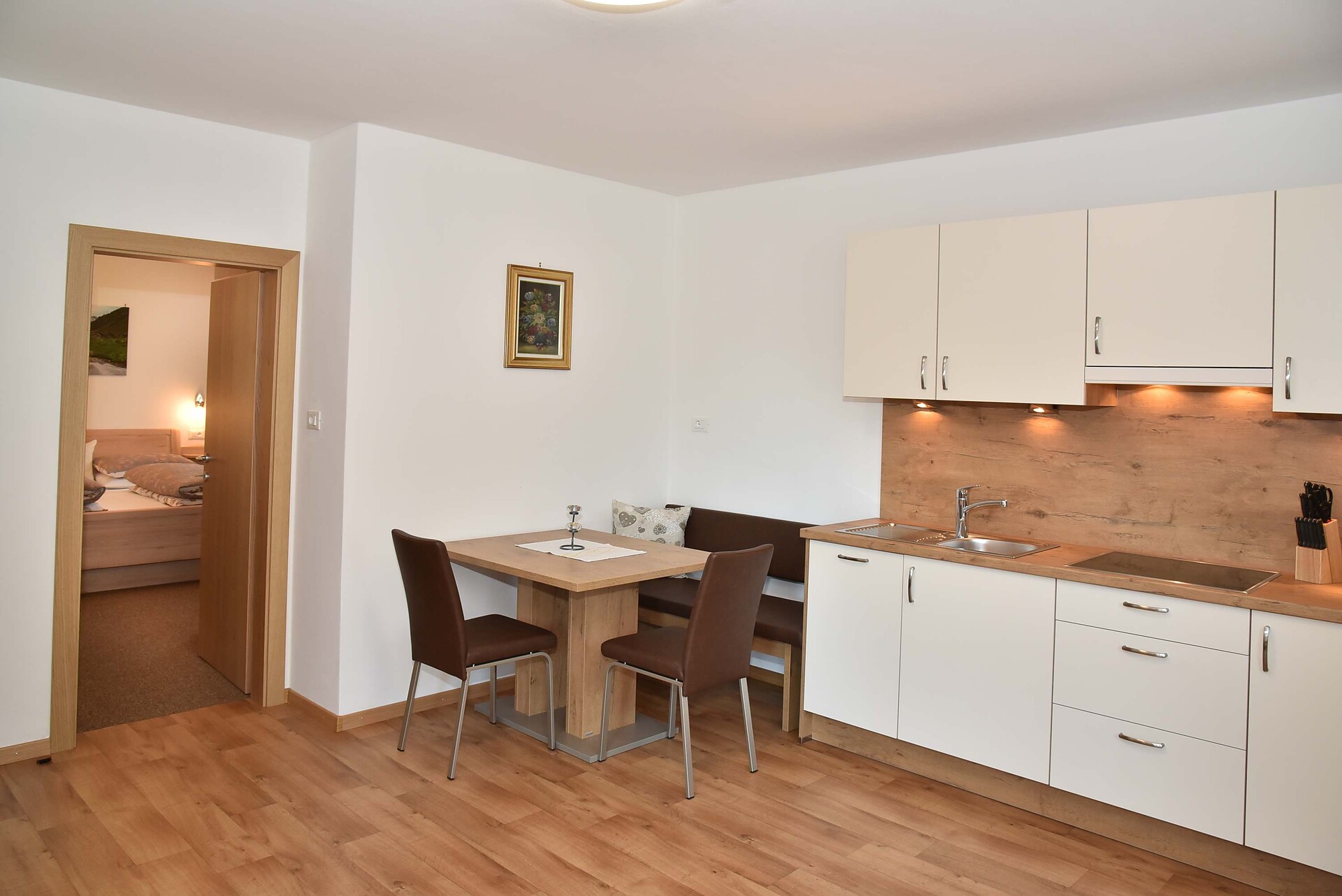 Kitchen and living room