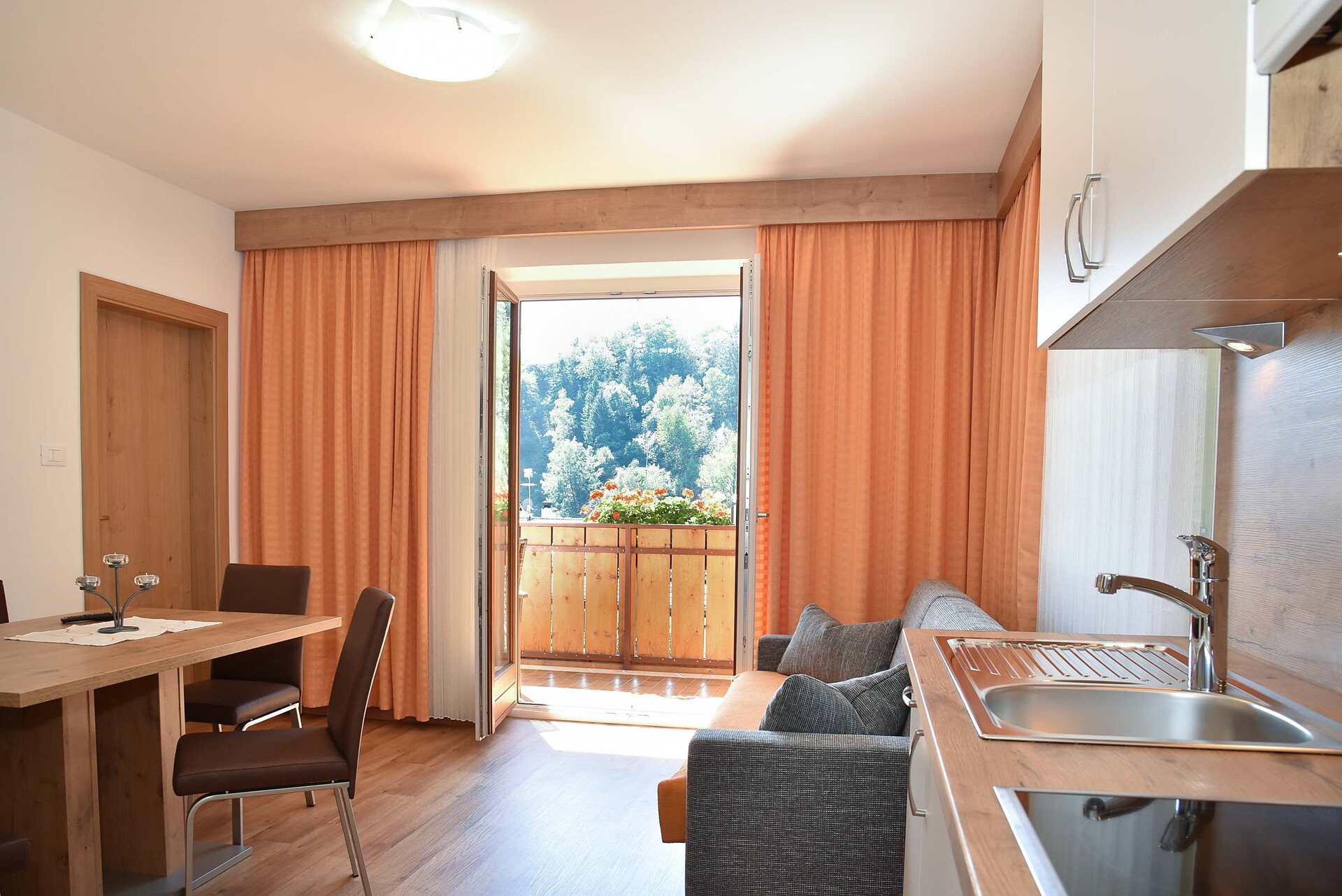 Kitchen and living room