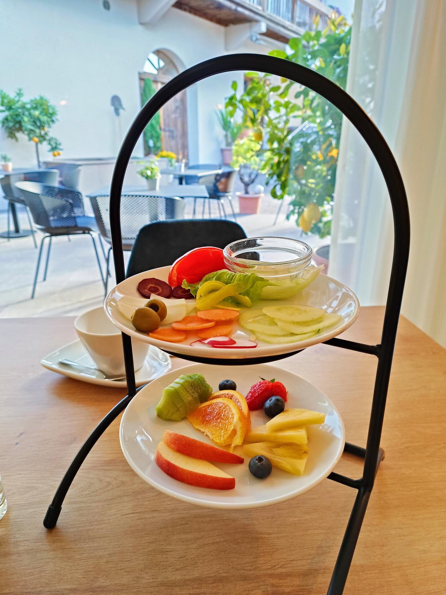Obst und Gemüse, größtenteils aus eigenem Anbau