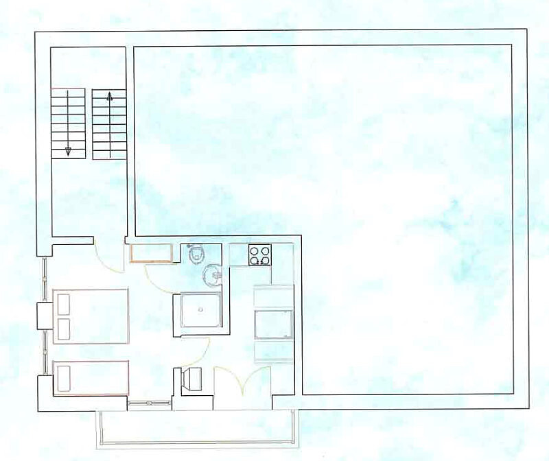 Apartment for 3 person