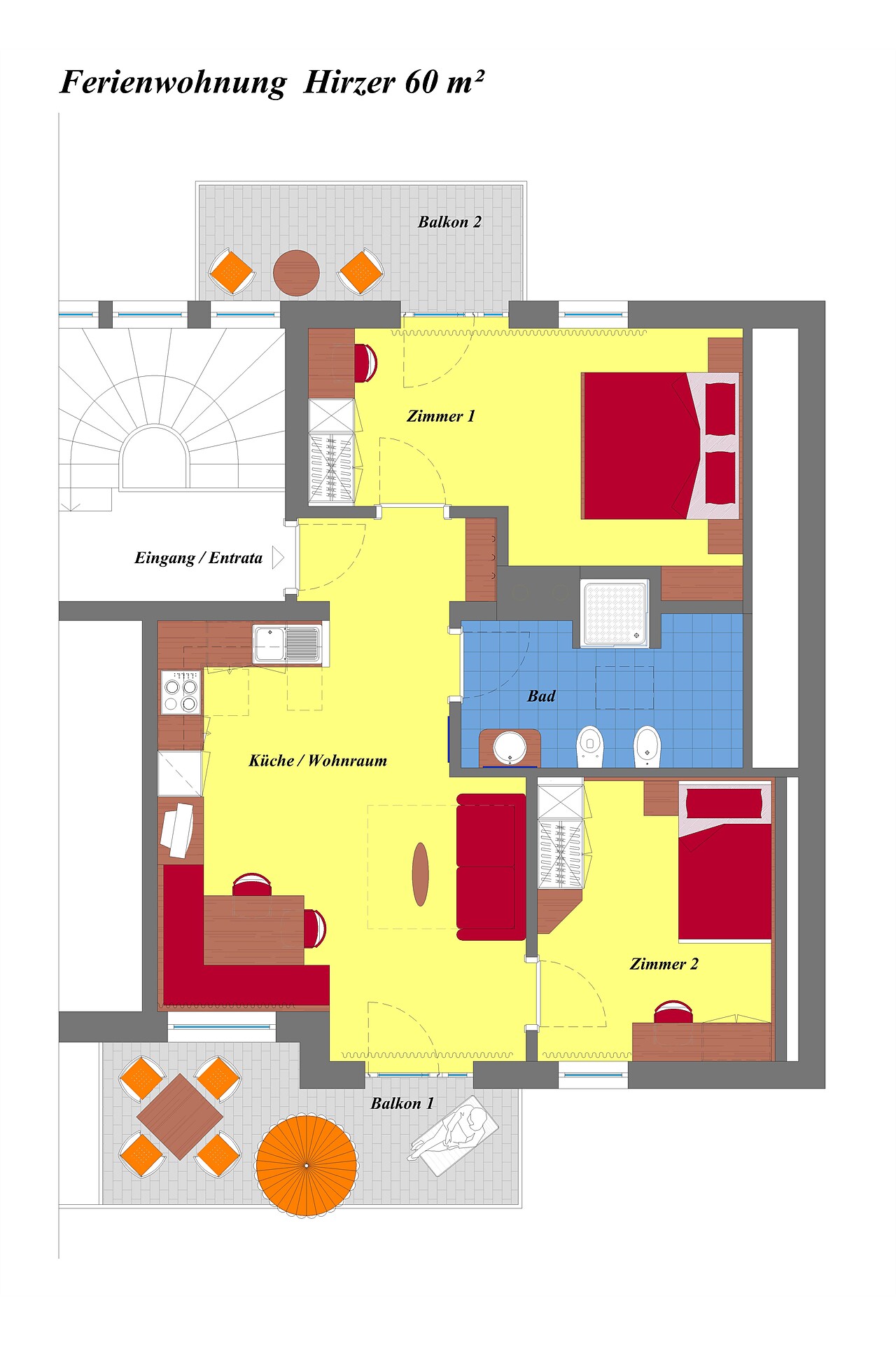 Apartment for 2