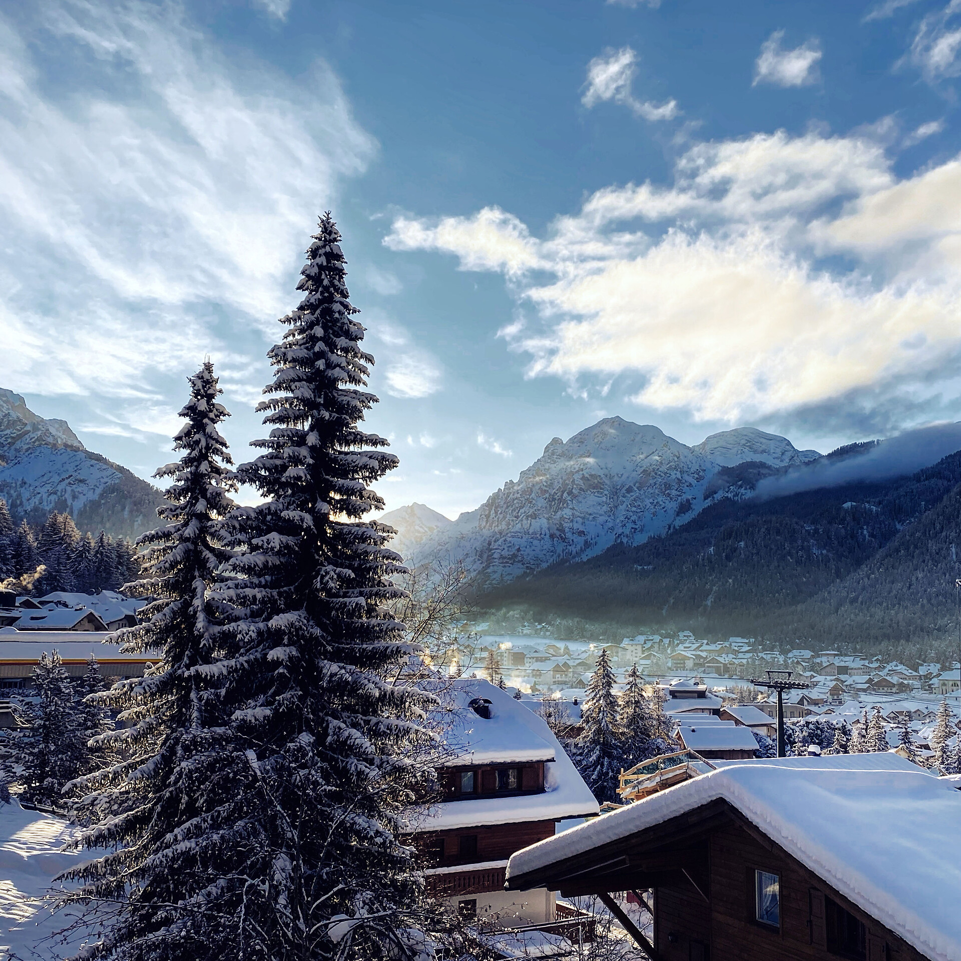 Blick vom Balkon