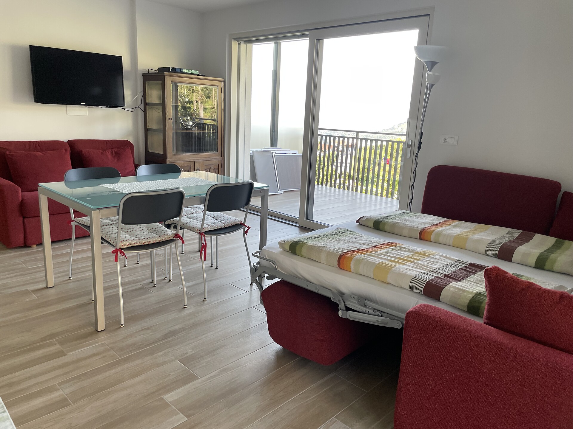 The kitchen/living room