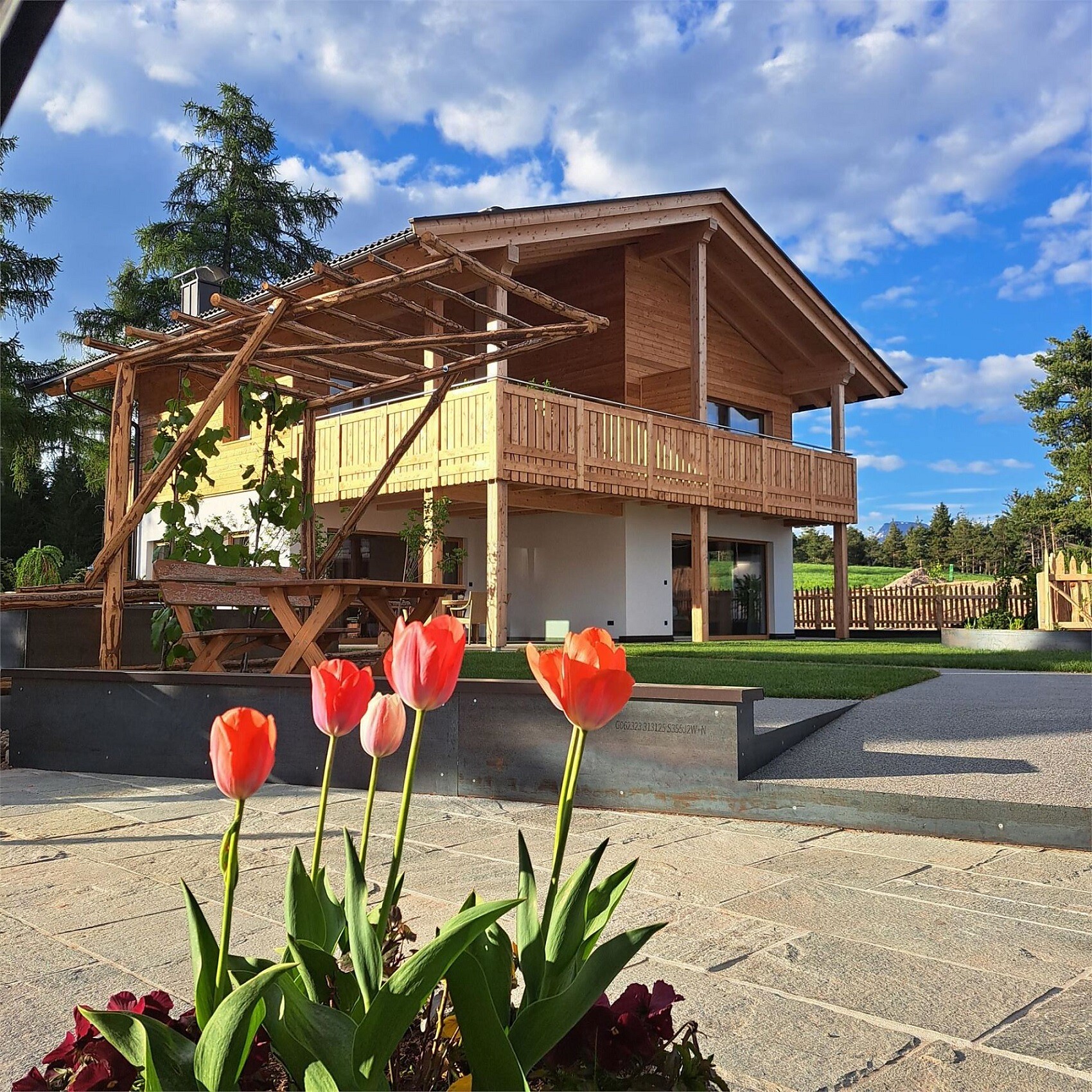 Unser Ferienhaus ist ein reines Holzhaus.