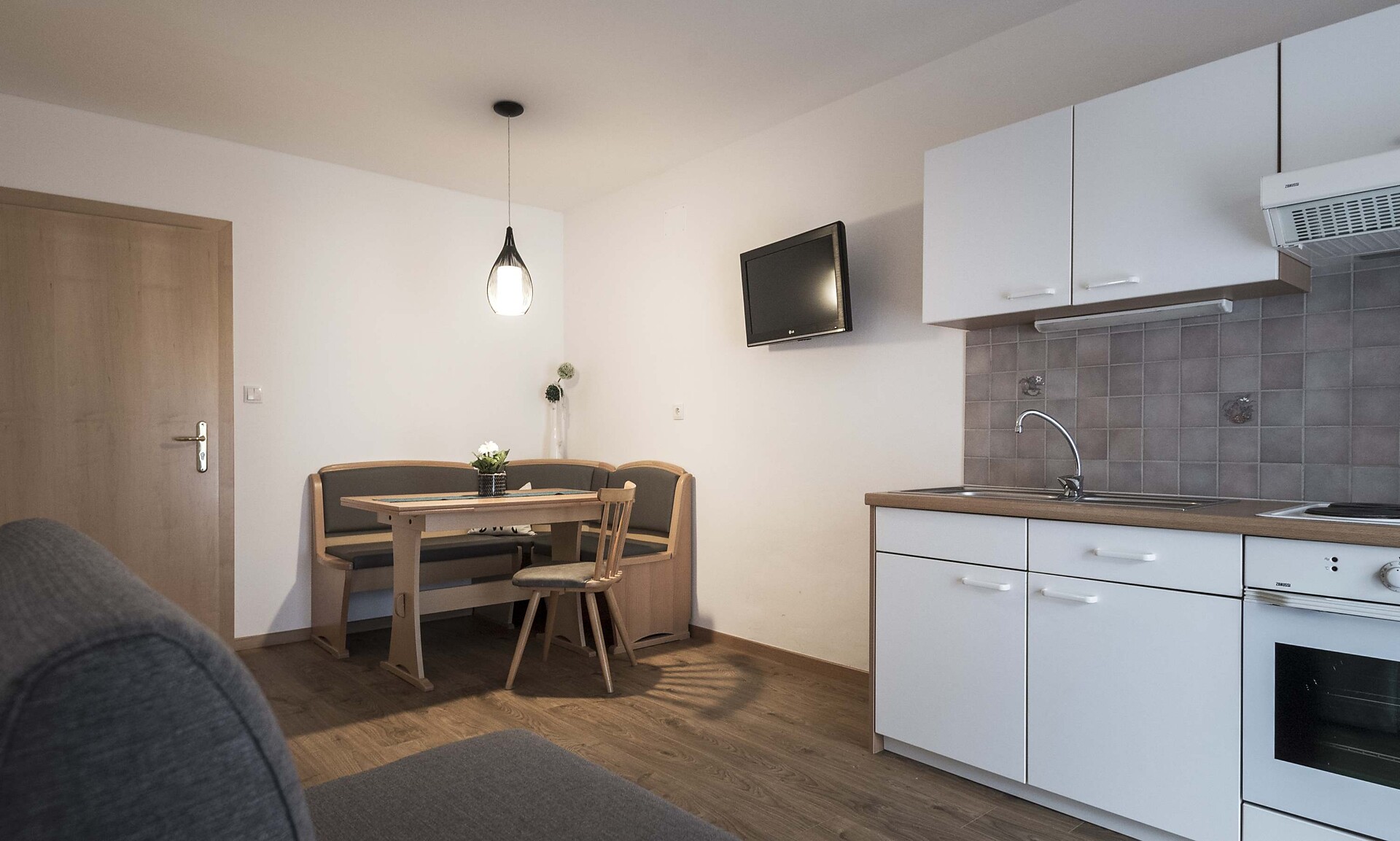 Kitchen and living room