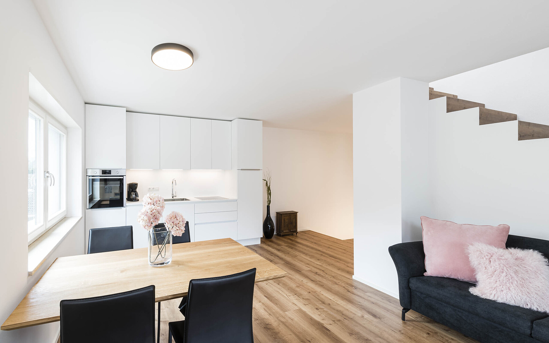 Wohnzimmer & Küche Apartment Rosi