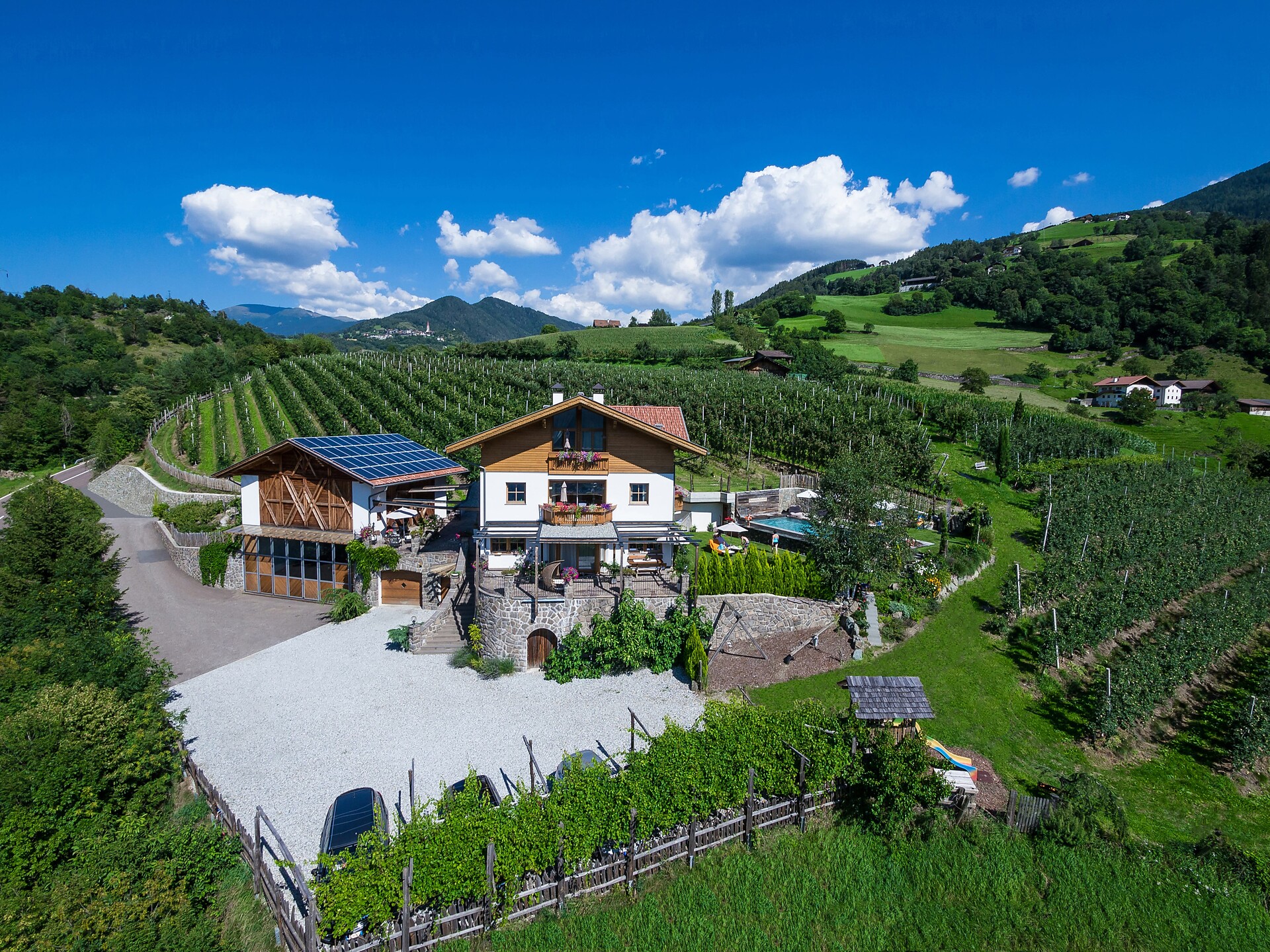 Aerial view of our farm