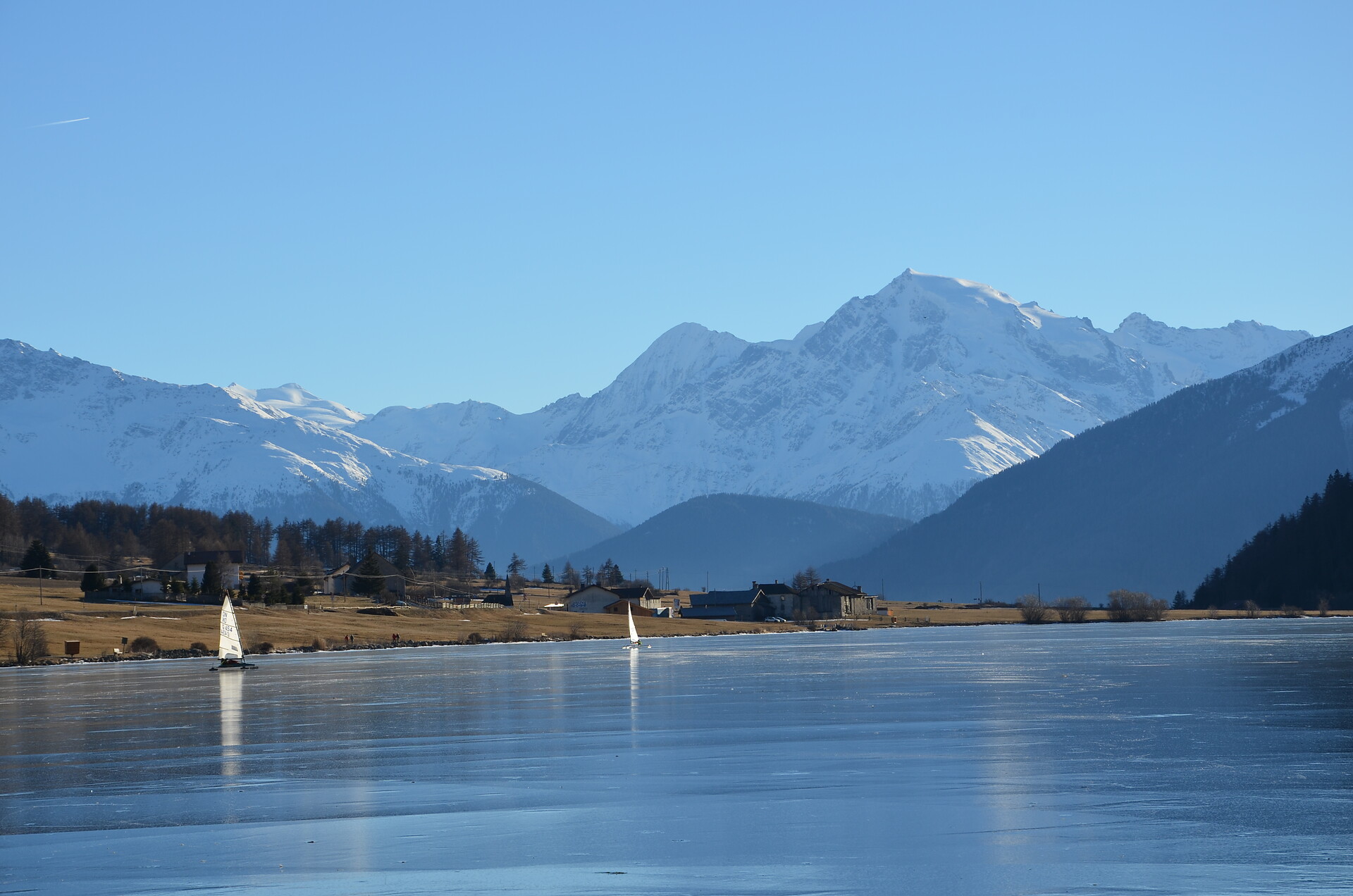 Eissegeln am Haidersee