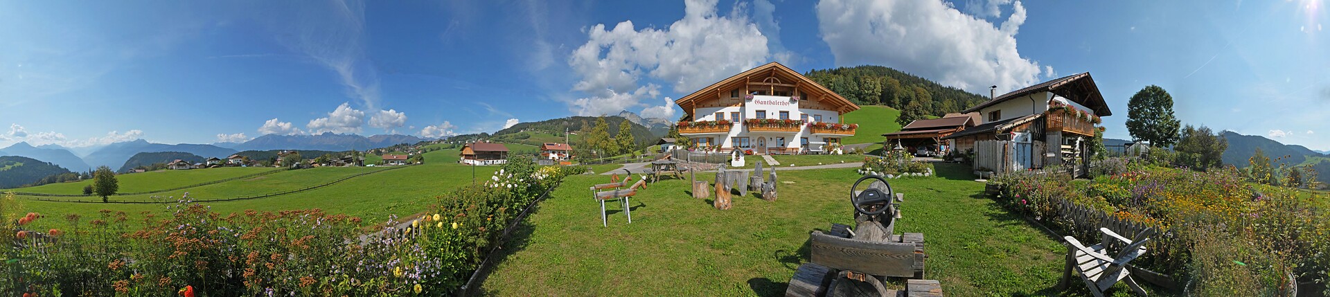 Panoramic view from Ganthalerhof
