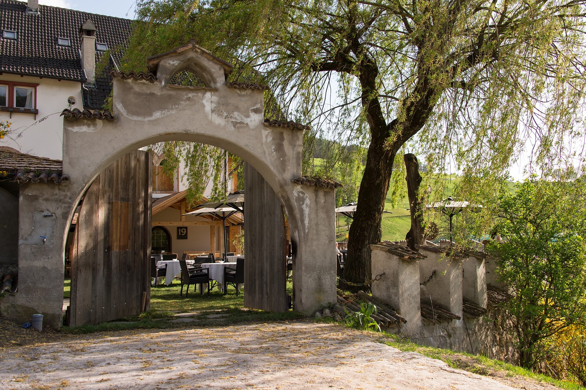 Entry to the terrace