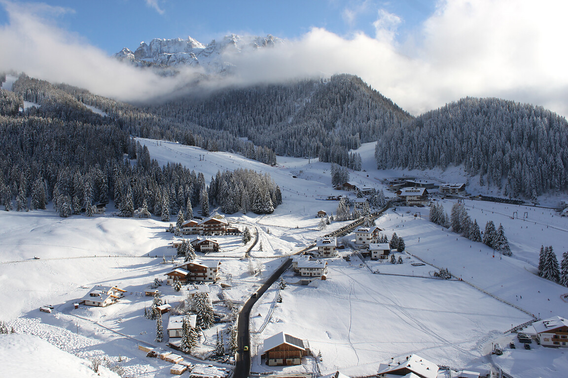 Garni Hotel Rosengarten inverno Dantercepies