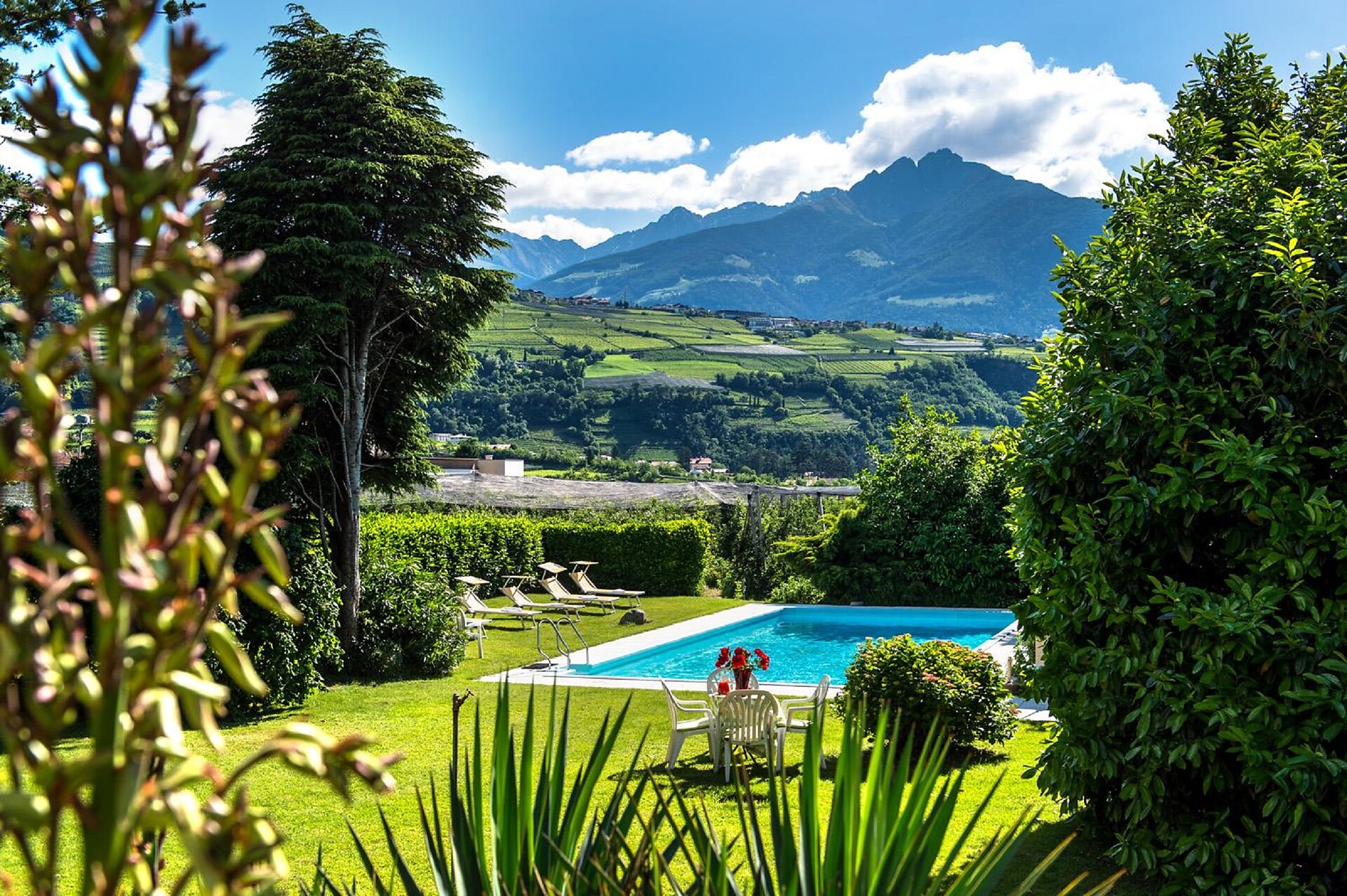Garten mit Schwimmbad