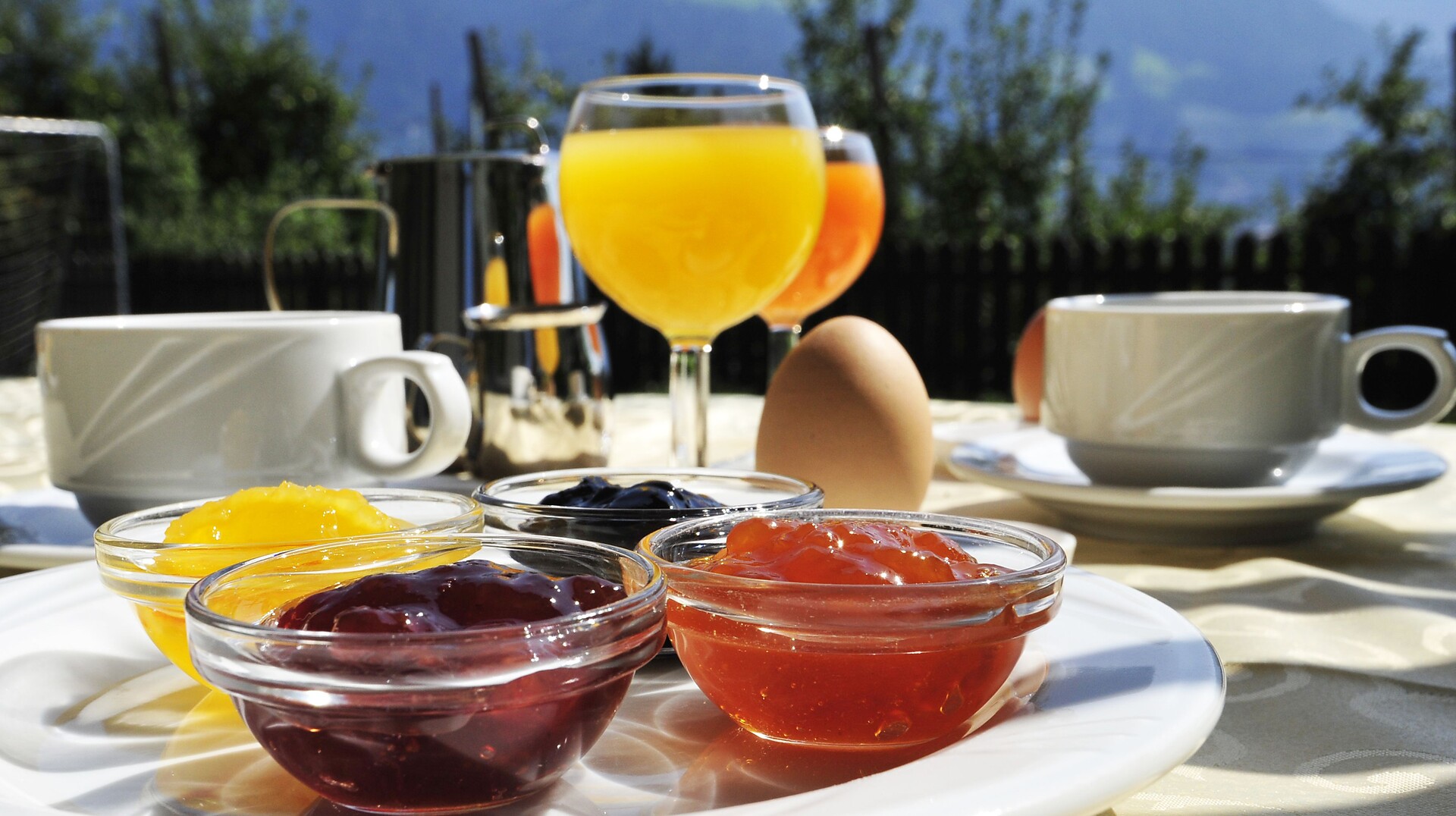 Frühstück im Freien