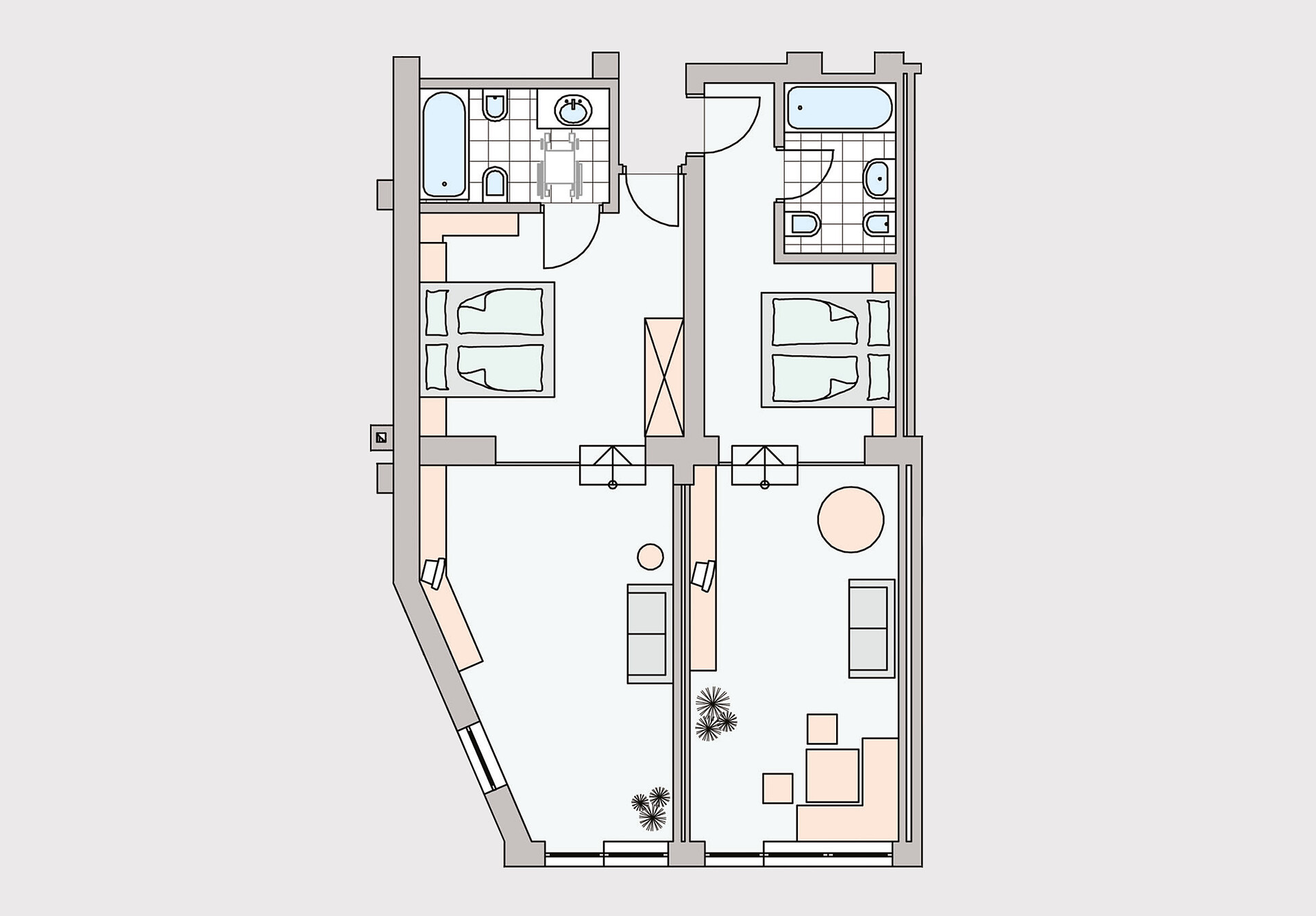Room 2+1 40m2