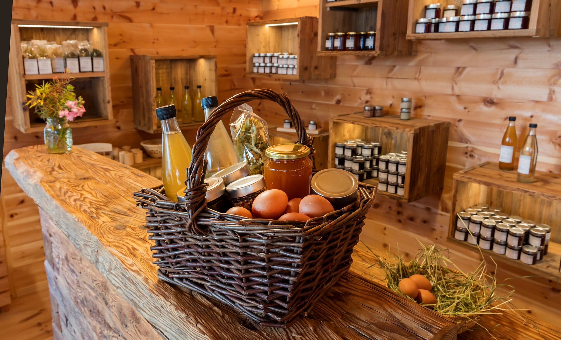 with farm products