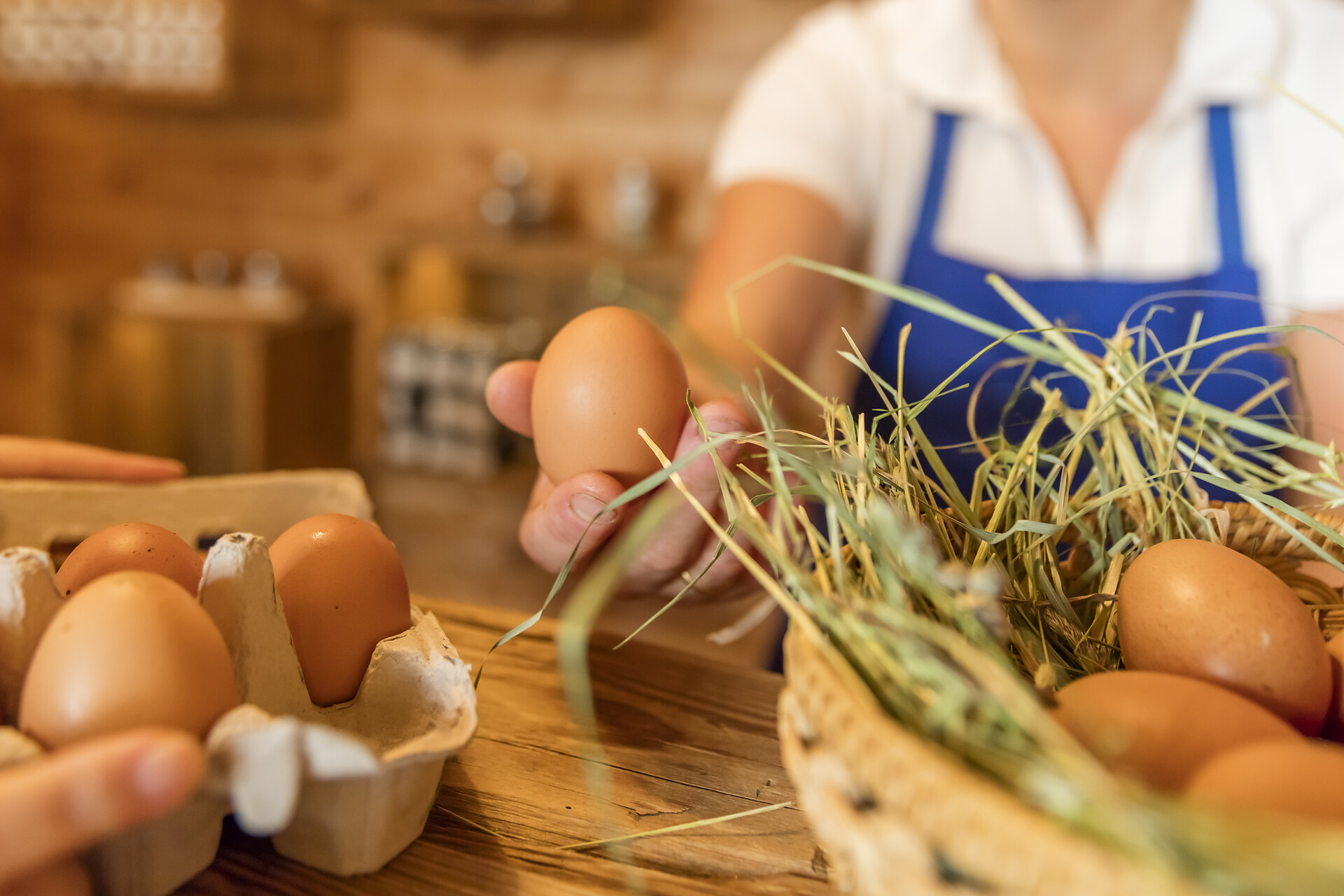 Eggs from our happy chickens
