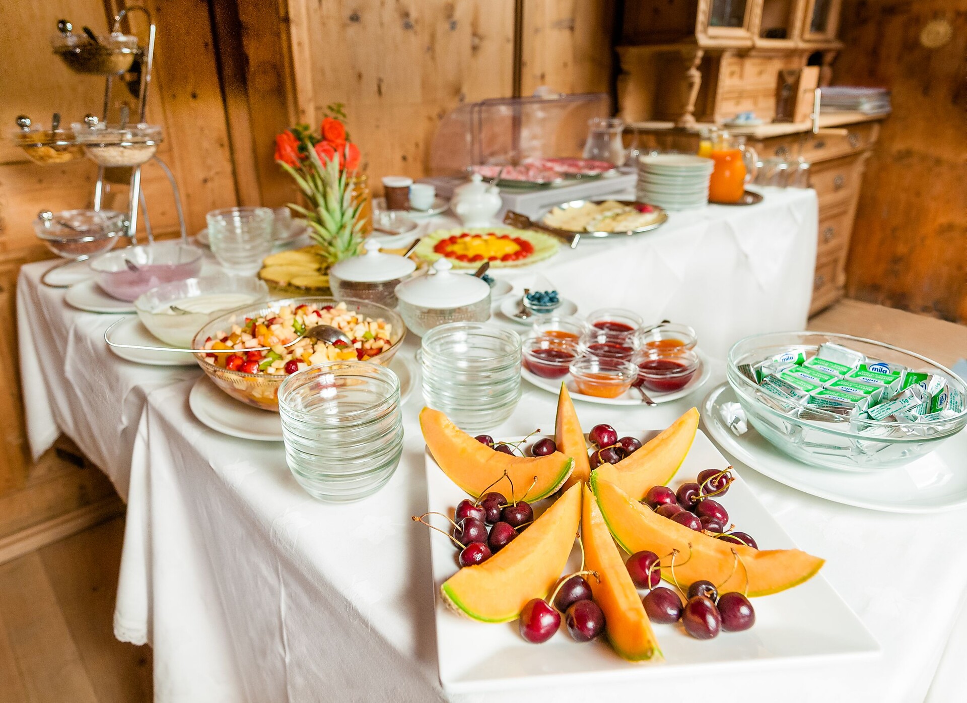 Vitalfrühstück mit Bioprodukten