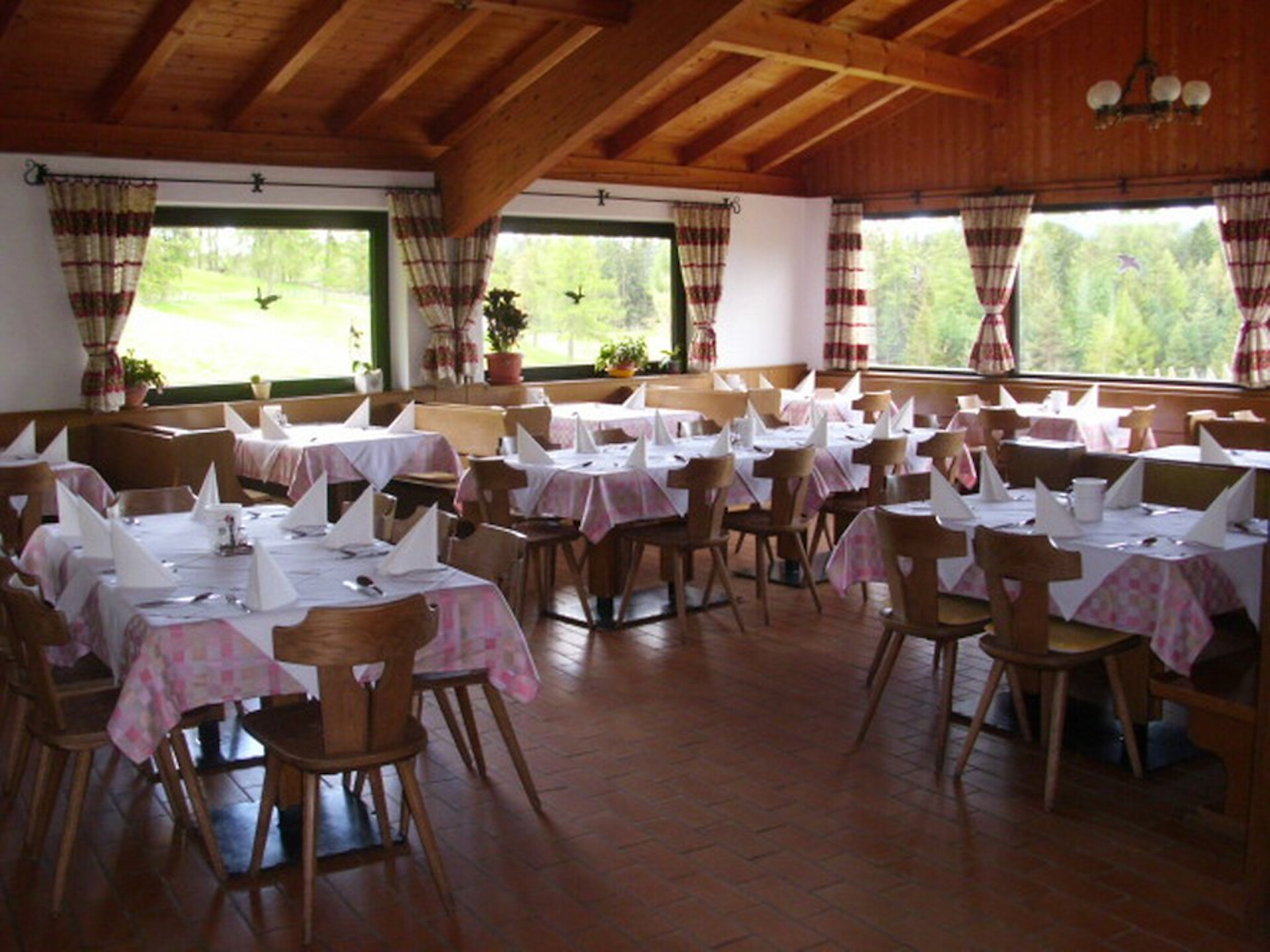 The dining room