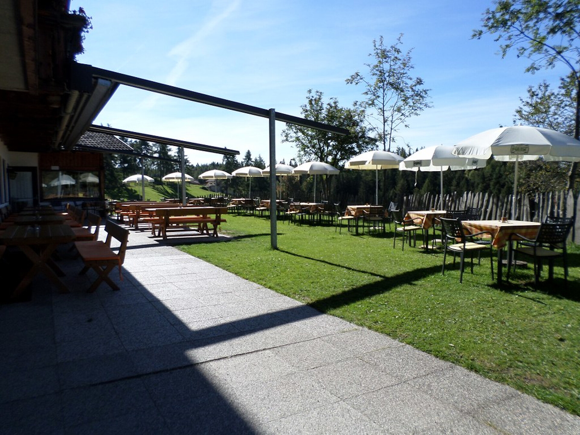 The terrace