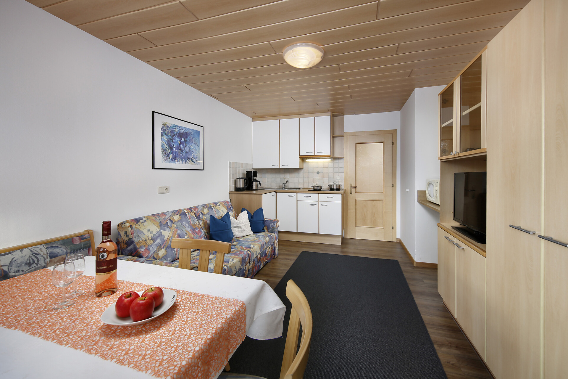 Kitchen and living room