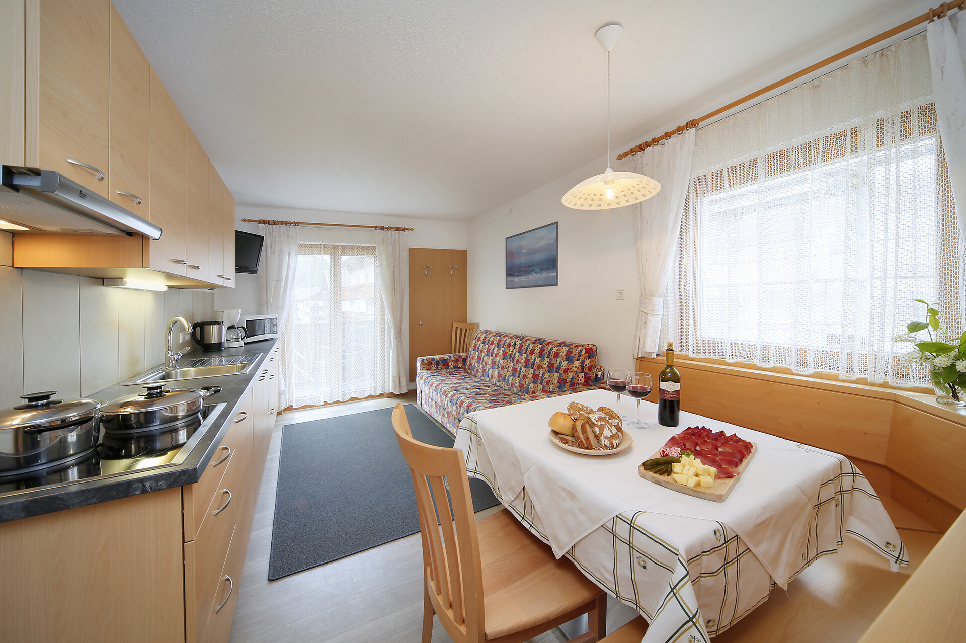 Kitchen and living room