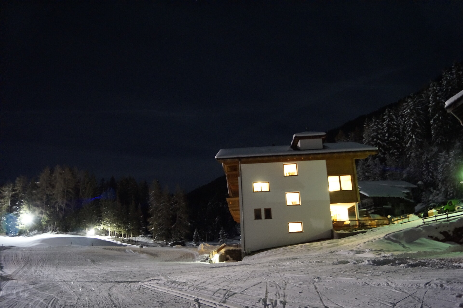 Crosscountryski by night