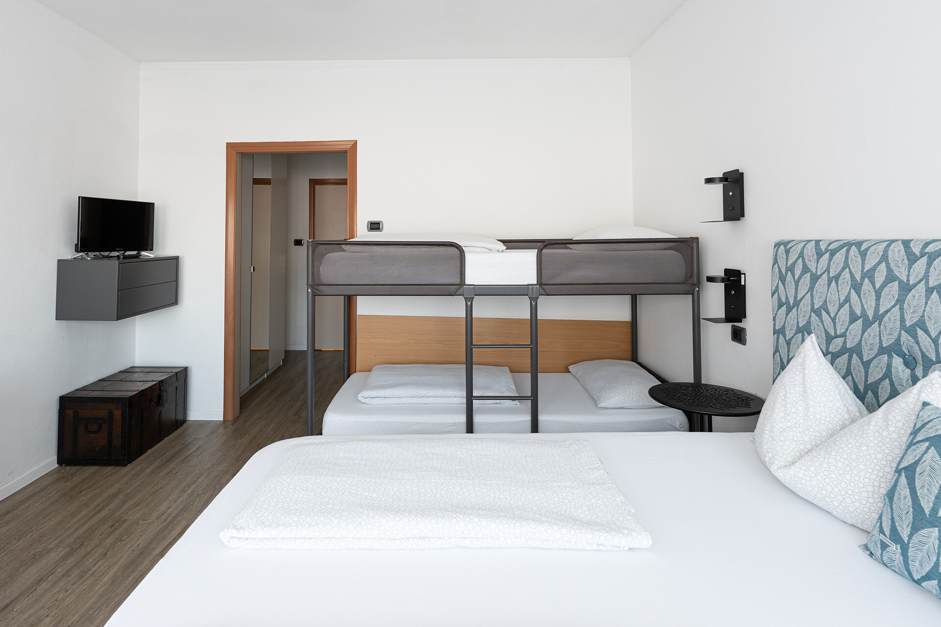 Camera familiare con letto a castello