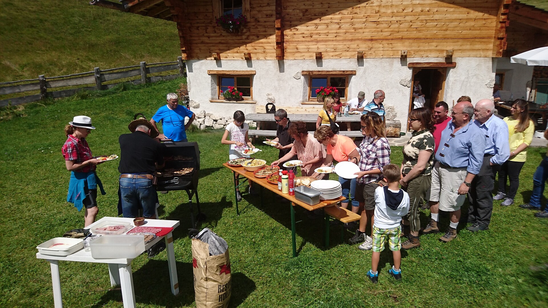 grigliata sulla baita