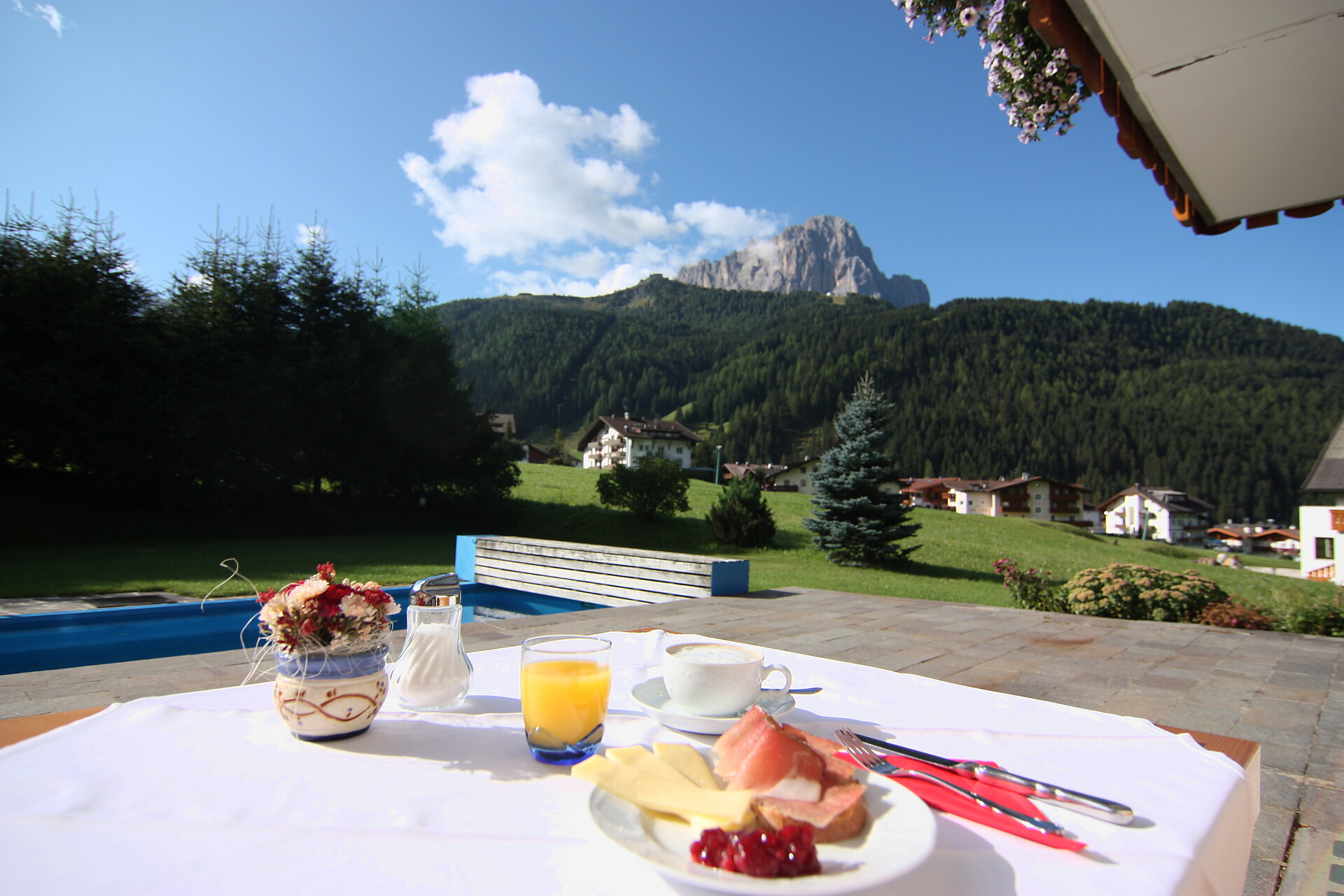 Frühstück mit Langkofel