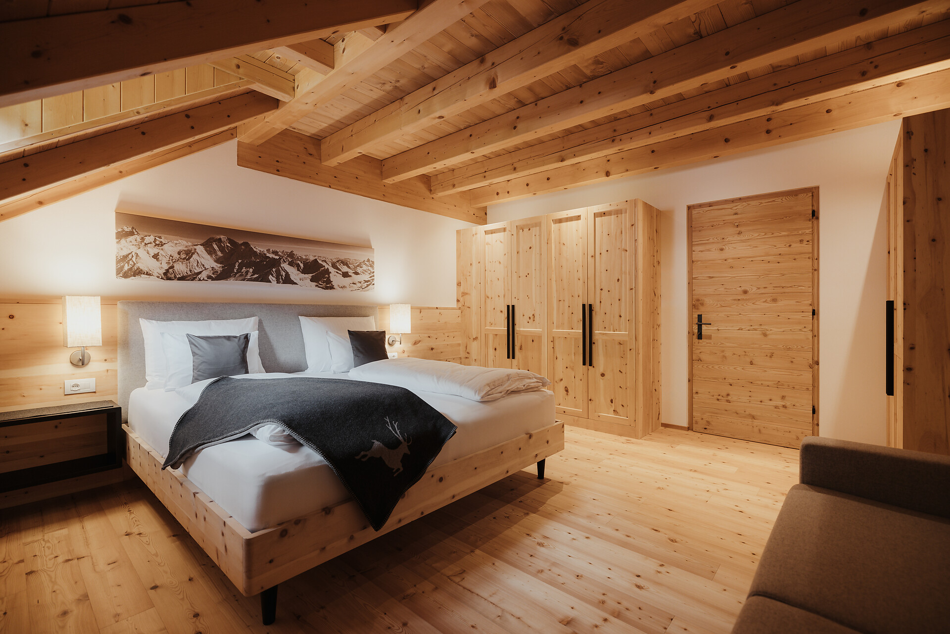 Camera da letto Chalet Dolomites