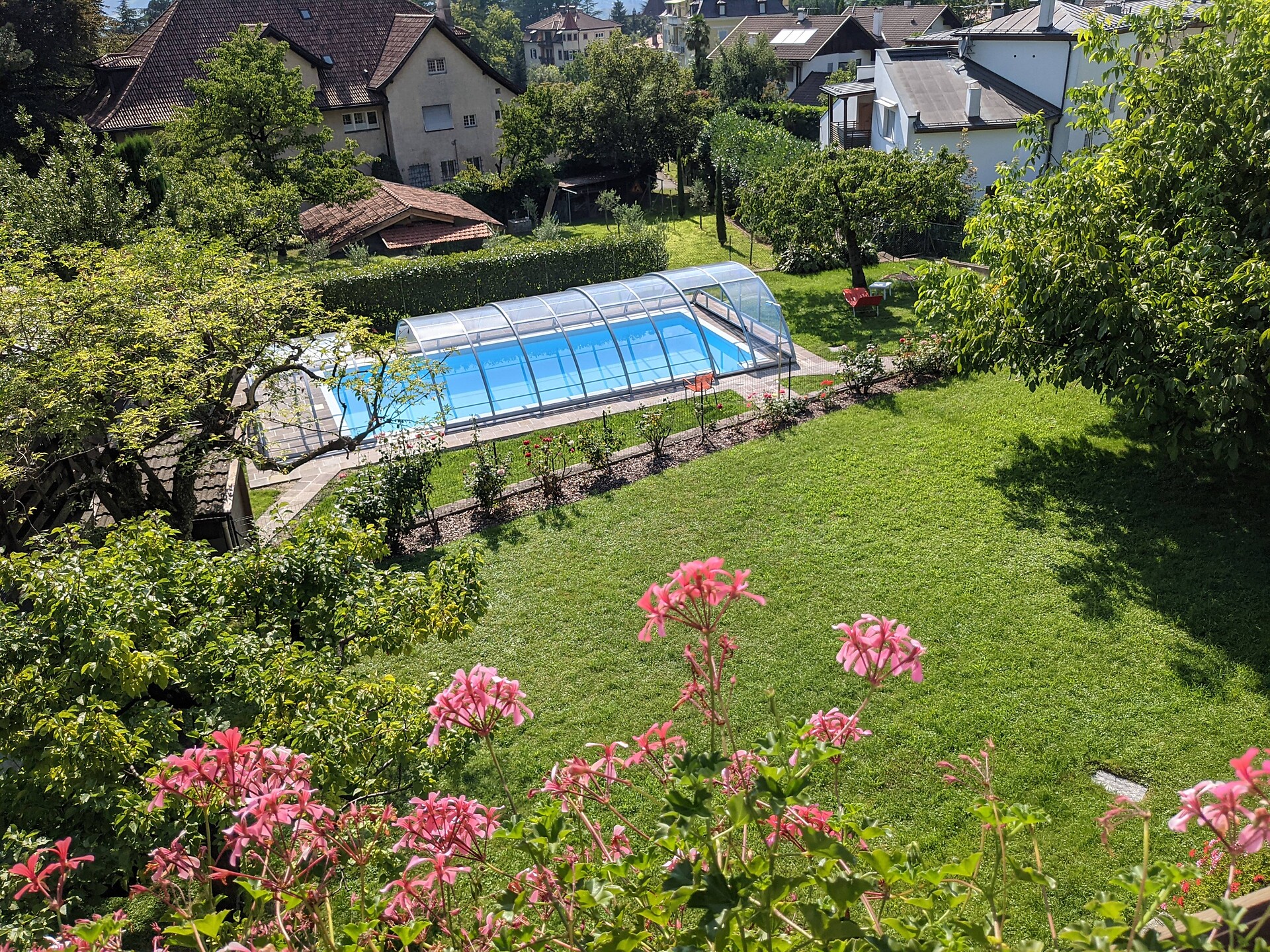 Blick vom Balkon