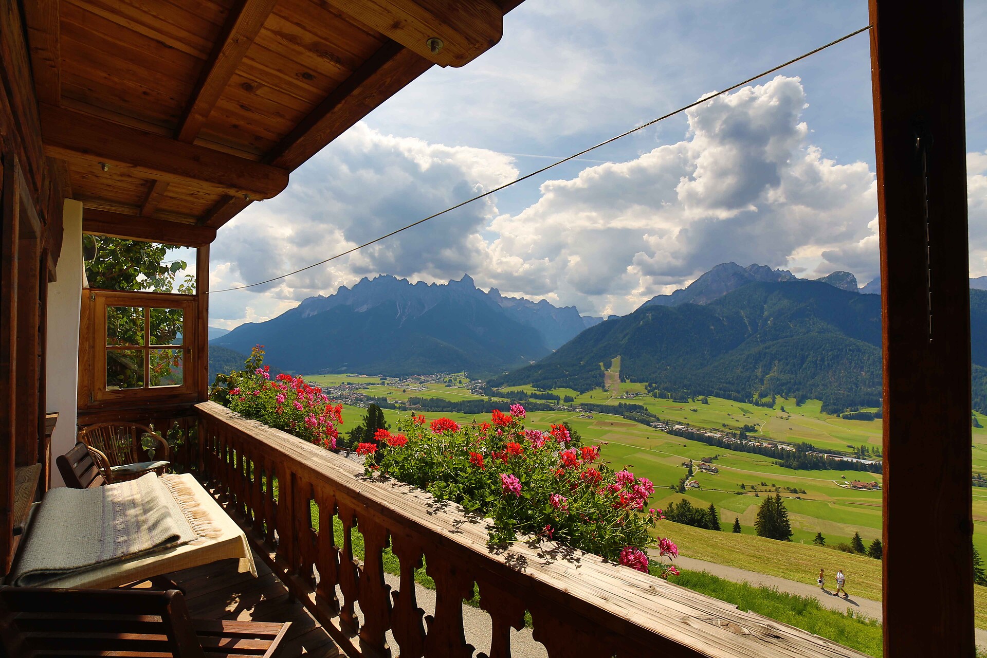 view from balcony