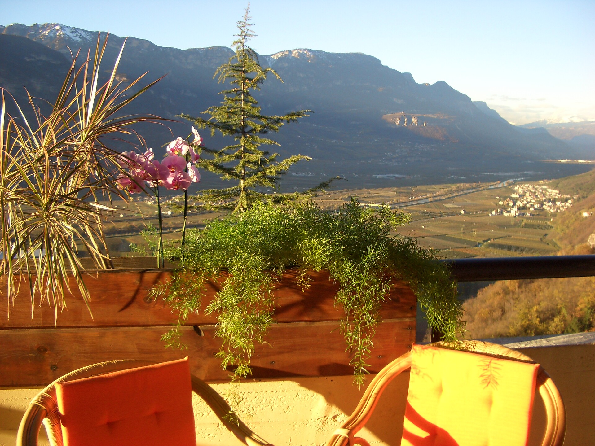 hotel Klammhof Balkon mit Blick auf die Weinstrasse