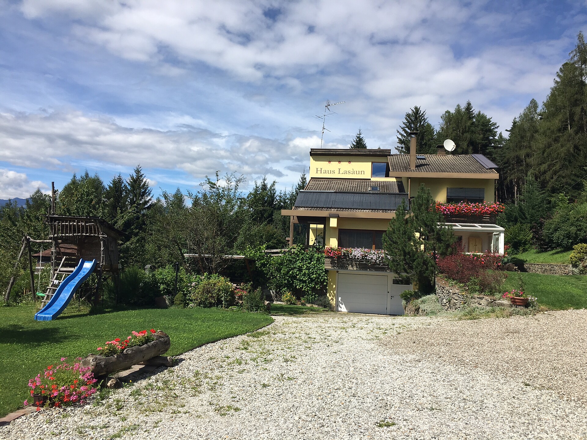 house with garden