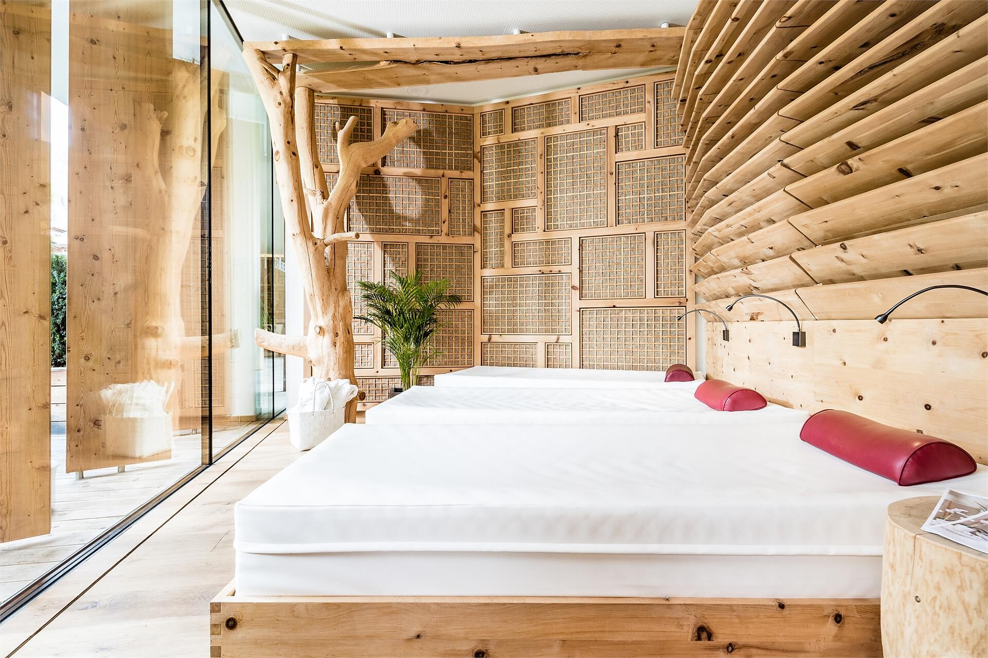 Relax area with waterbed