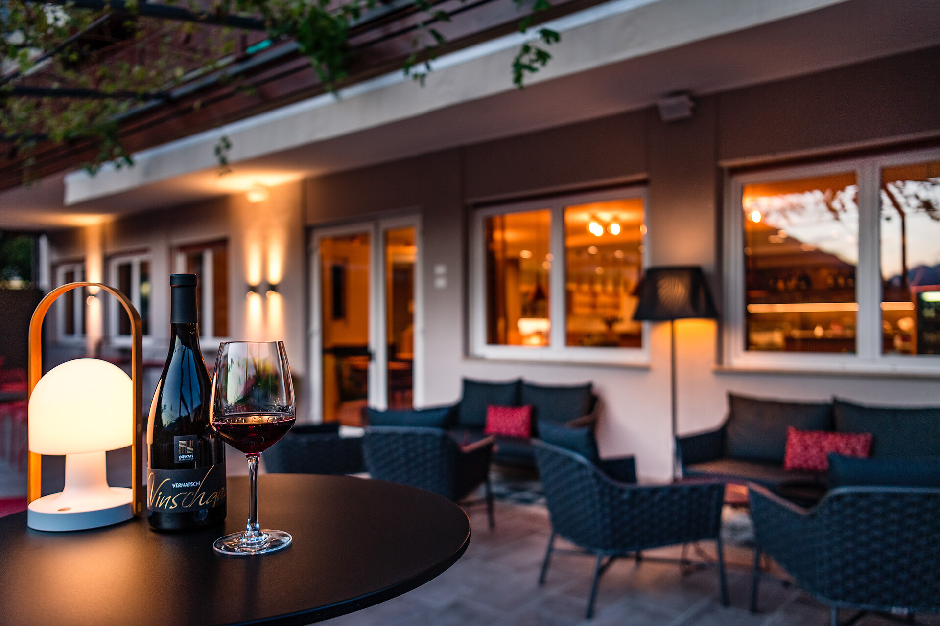 Terrace on evenening